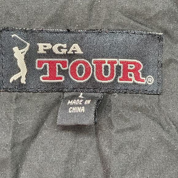 PGA Tour Jacket Mens LARGE Blue Full Zip Golf Windbreaker Rain Fishing Jacket - Picture 9 of 15